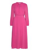 Dotta - Dress Knelang Kjole Pink Claire Woman