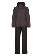 Carlene W Awg Rain Set W-Pro 10000 Outerwear Rainwear Rain Coats Brown...