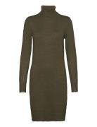 U6801, Milasz Rollneck Dress Knelang Kjole Green Saint Tropez