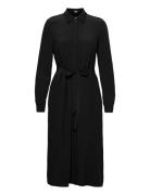 Shirt Dress With Lenzing™ Ecovero™ Knelang Kjole Black Esprit Collecti...