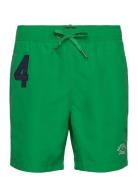 Vintage Polo 17Inch Swim Short Badeshorts Green Superdry