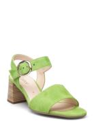 Ankle-Strap Sandal Sandal Med Hæl Green Gabor