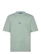 Nieros Tops T-shirts Short-sleeved Green HUGO BLUE