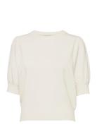 Liva Strik T-Shirt Tops Knitwear Jumpers White Minus
