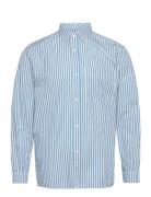 Relaxed Stripe Shirt Tops Shirts Casual Blue Tom Tailor