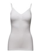 Cc Heart Seamless Camisole Tops T-shirts & Tops Sleeveless White Coste...