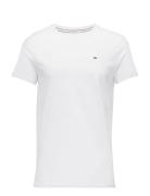 Tjm Xslim Jersey Tee Ext Tops T-shirts Short-sleeved White Tommy Jeans