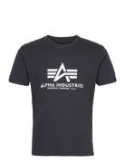 Basic T-Shirt Designers T-shirts Short-sleeved Black Alpha Industries