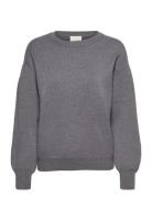 Lupi Strik Pullover Tops Knitwear Jumpers Grey Minus