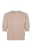 Liva Strik T-Shirt Tops Knitwear Jumpers Brown Minus