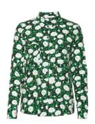 Milly Shirt Aop 9942 Tops Shirts Long-sleeved Green Samsøe Samsøe