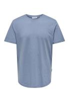 Onsmatt Longy Ss Tee Noos Tops T-shirts Short-sleeved Grey ONLY & SONS