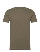 Tonic Ss Crew Tops T-shirts Short-sleeved Khaki Green AllSaints