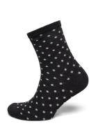 Pcsebby Glitter Long Pattern Noos Bc Lingerie Socks Regular Socks Blac...
