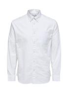 Slhregrick-Ox Shirt Ls Noos Tops Shirts Casual White Selected Homme