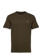 Plain T-Shirt Tops T-shirts Short-sleeved Brown Lyle & Scott
