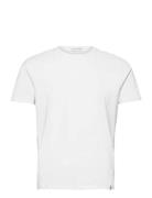 Panos Emporio Organic Cotton Tee Crew Tops T-shirts Short-sleeved Whit...