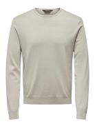 Onswyler Life Reg 14 Ls Crew Knit Noos Tops Knitwear Round Necks Beige...