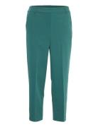 Kasakura Hw Cropped Pants Bottoms Trousers Straight Leg Green Kaffe