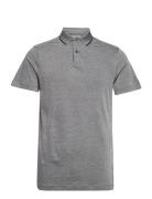 Slh Leroy Coolmax Ss Polo B Tops Polos Short-sleeved Grey Selected Hom...