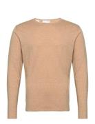 Slhrome Ls Knit Crew Neck Noos Tops Knitwear Round Necks Beige Selecte...