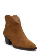 Booties - Block Heel - With Elas Shoes Boots Ankle Boots Ankle Boots W...