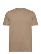 Mens Stretch Crew Neck Tee S/S Tops T-shirts Short-sleeved Khaki Green...