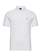 Polo Shirt Tops Polos Short-sleeved White Armani Exchange