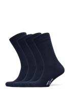 Socks 4P, Bamboo Underwear Socks Regular Socks Navy TOPECO