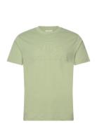 Reg Tonal Shield Ss T-Shirt Tops T-shirts Short-sleeved Green GANT