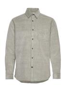Slhregbenjamin Cord Shirt Ls W Tops Shirts Casual Grey Selected Homme