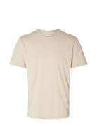 Slhaspen Mini Str Ss O-Neck Tee Noos Tops T-shirts Short-sleeved Cream...