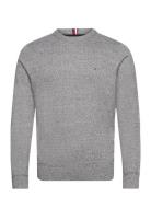 Pima Org Ctn Cashmere Crew Neck Tops Knitwear Round Necks Grey Tommy H...