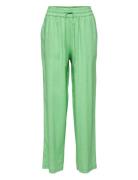 Slfviva-Gulia Mw Long Linen Pant Noos Bottoms Trousers Wide Leg Green ...