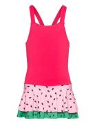 Swimsuit Sg Melon With Flounce Badedrakt Badetøy Pink Lindex