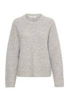 Alphagz Roundneck Tops Knitwear Jumpers Grey Gestuz