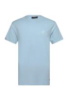 Inkloge Tops T-shirts Short-sleeved Blue INDICODE