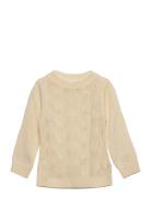 Nmfvibbi Ls Knit N1 Tops Knitwear Pullovers Cream Name It