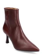 Booties Shoes Boots Ankle Boots Ankle Boots With Heel Burgundy Billi B...