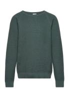 Knit Raglan Sweater Tops Knitwear Pullovers Green Müsli By Green Cotto...