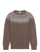 Sweater Knitted Fairisle Tops Knitwear Pullovers Brown Lindex