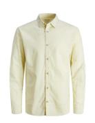 Jjesummer Linen Shirt Ls Sn Tops Shirts Casual Cream Jack & J S