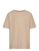 Nlmfagen Ss L Top Tops T-shirts Short-sleeved Beige LMTD