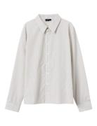 Nlfnozan Ls Shirt Tops Shirts Long-sleeved Shirts Cream LMTD