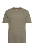 Regular Striped Basic Tee - Gots/Ve Tops T-shirts Short-sleeved Green ...
