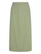 Vmmymilo Hw 7/8 Skirt Wvn Ga Knelangt Skjørt Green Vero Moda