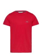 Shield Ss T-Shirt Tops T-shirts Short-sleeved Red GANT