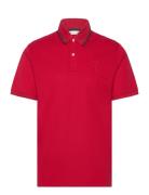 Contrast Tipping Ss Pique Polo Tops Polos Short-sleeved Red GANT