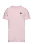 Plain T-Shirt Tops T-shirts Short-sleeved Pink Lyle & Scott