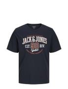 Jjelogo Tee Ss O-Neck 2 Col Aw24 Sn Tops T-shirts Short-sleeved Navy J...